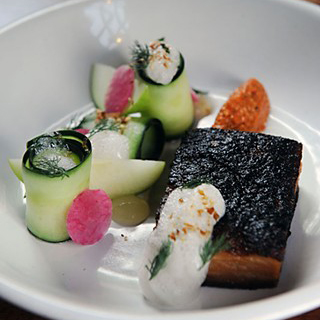 tasty dessert served