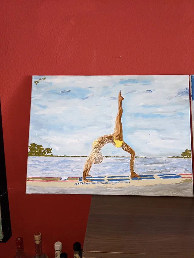 Painting of a yoga