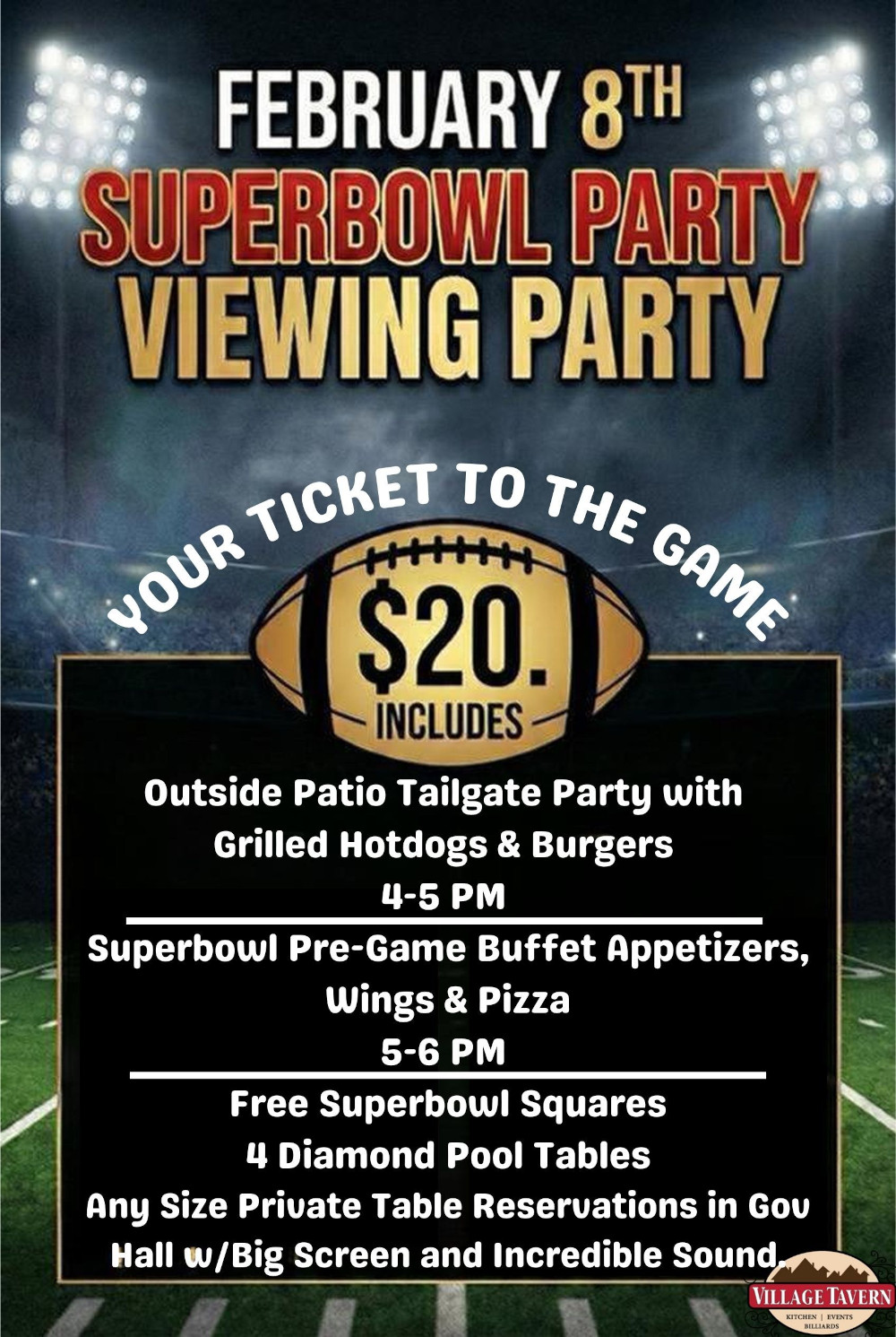 february 8th superbowl party