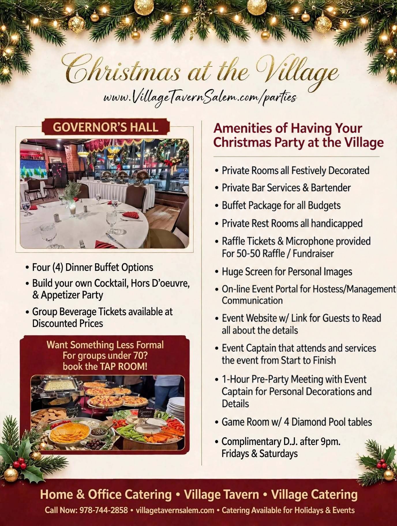 Christmas at the Village flyer