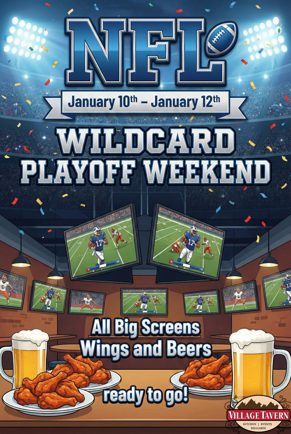 nfl wildcard playoff january 10th - january 12th