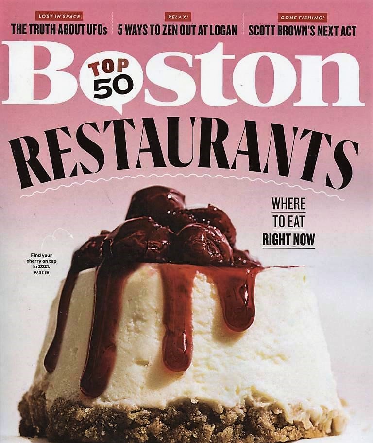 Boston top 50 restaurants award