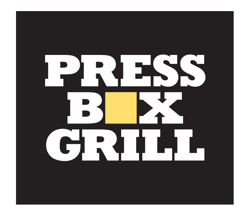 Press Box Grill logo top - Homepage