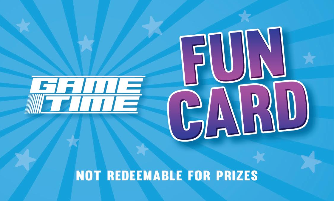 game time fun card not redeemable for prizes