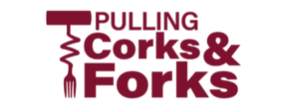 pulling cork and forks logo