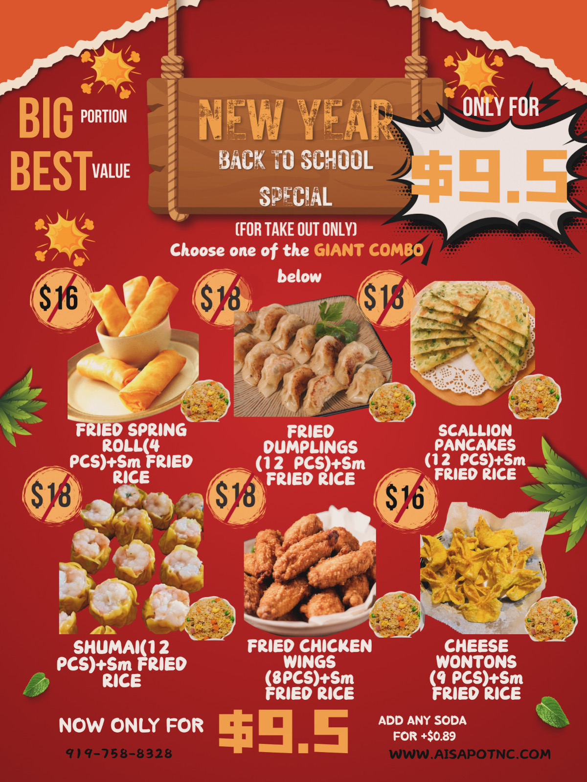 New Year Back to School Specials