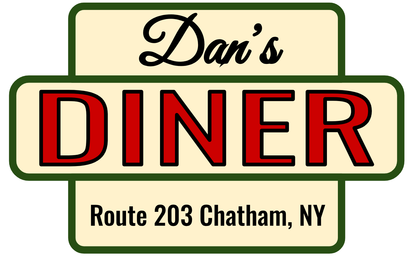 Dan's Diner logo top - Homepage