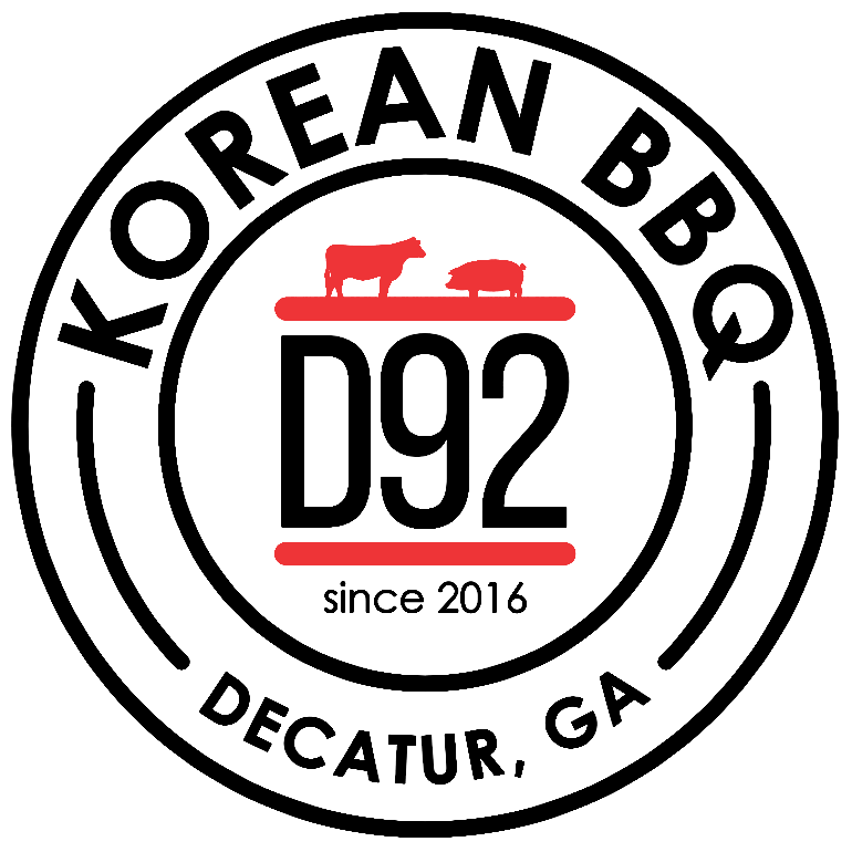 D92 Korean BBQ logo scroll