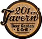 201 Tavern Beer Garden & Grill logo scroll