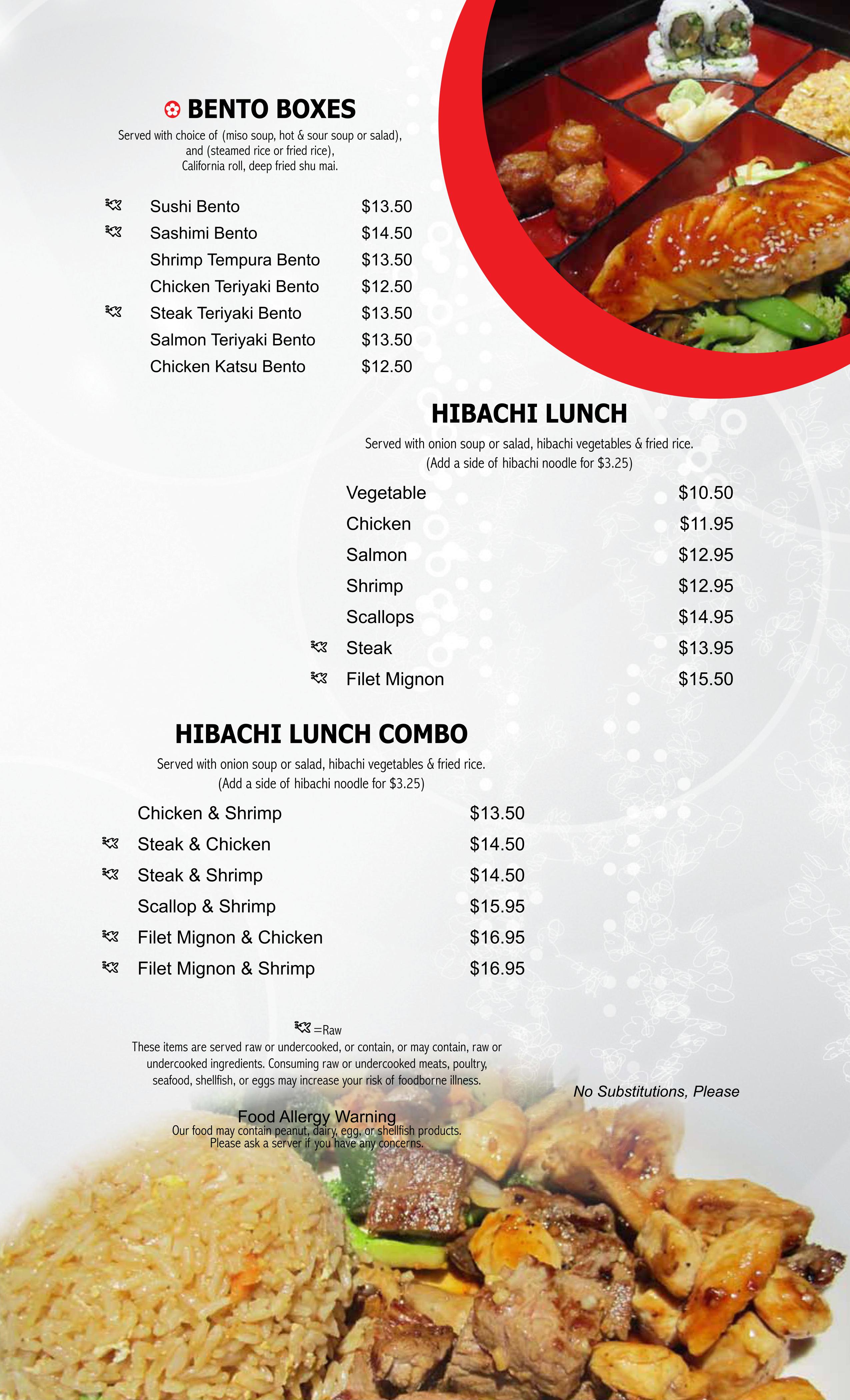 Lunch menu Part 2