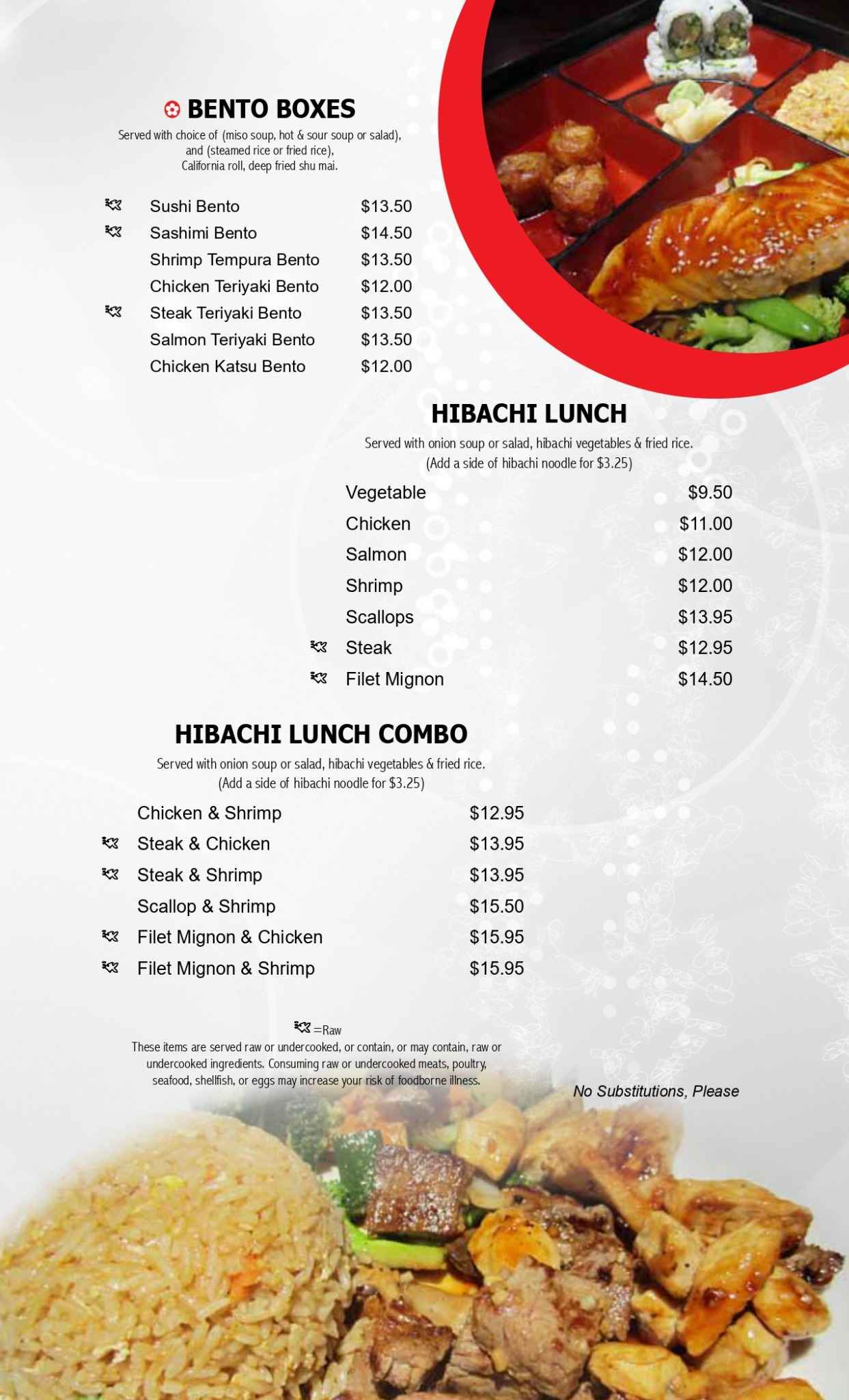 Lunch menu Part 2