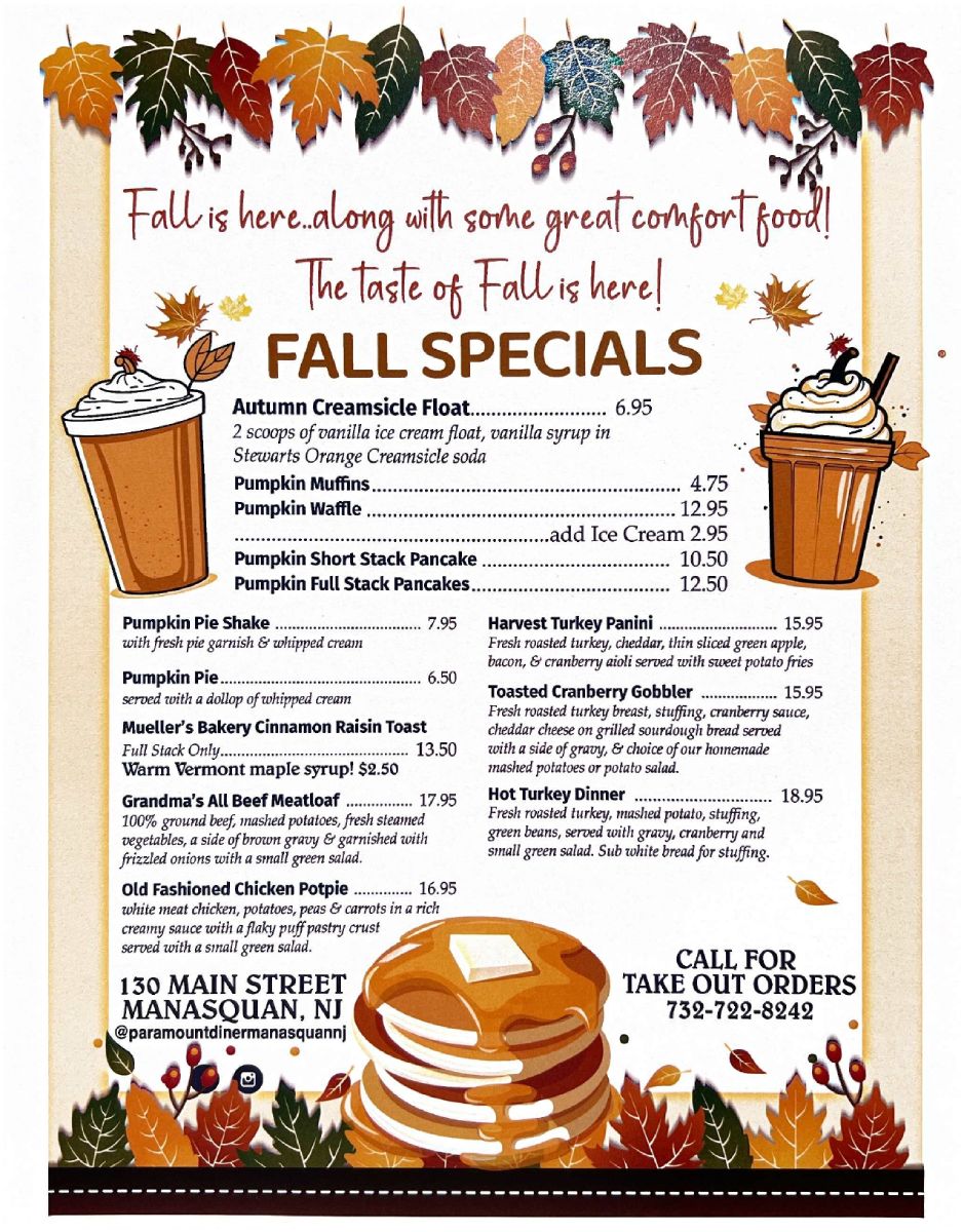 Paramount Fall Specials