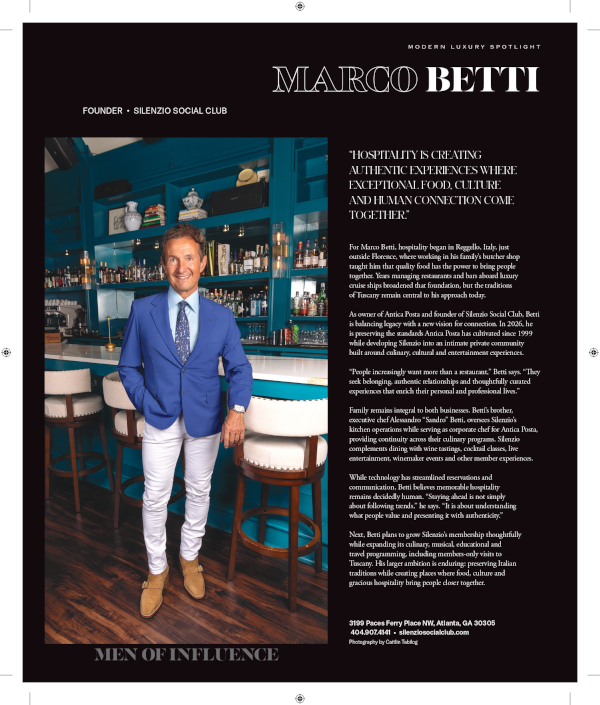 Men of Influence - Marco Betti