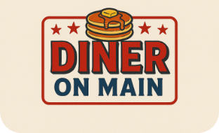 Diner on Main logo top - Homepage