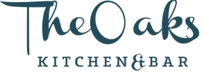 The Oaks Kitchen & Bar logo scroll