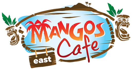 Mangos Cafe East logo scroll