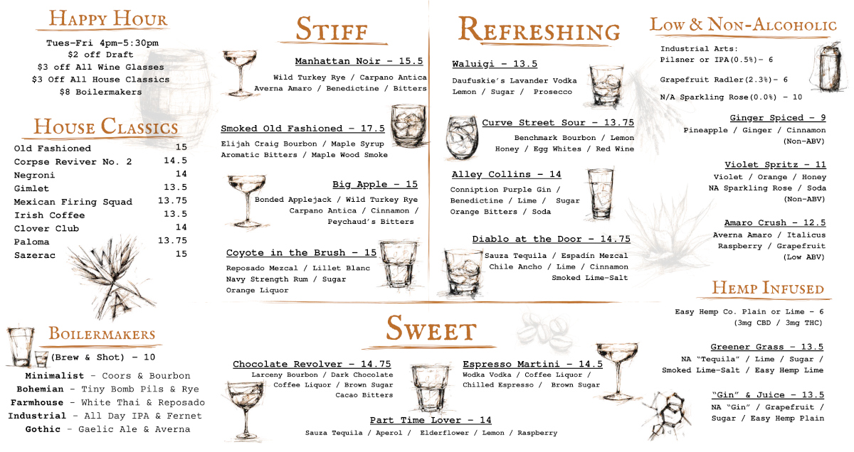 Drinks menu flyer 1