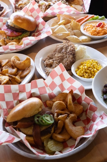 A table full of food