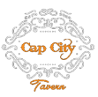 Cap City Tavern logo scroll
