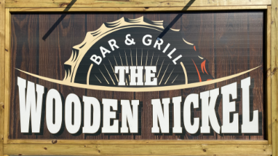The Wooden Nickel Bar & Grill logo top - Homepage
