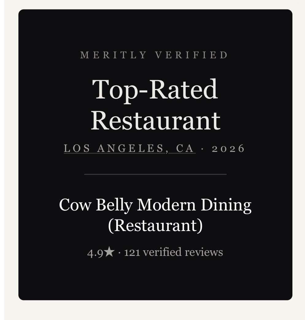 Meritly Verified, Top-Rated Restaurant