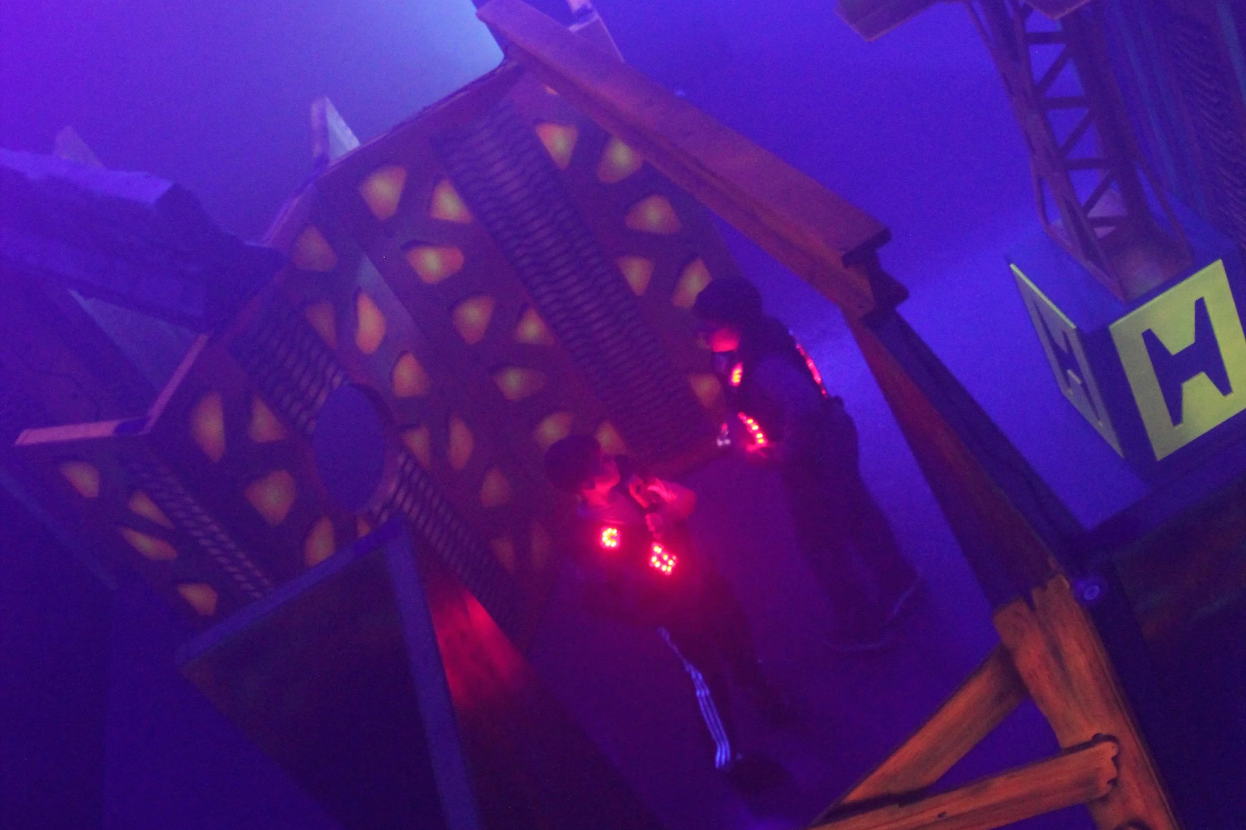 People playing laser tag