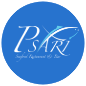 Psari Seafood Restaurant & Bar logo scroll
