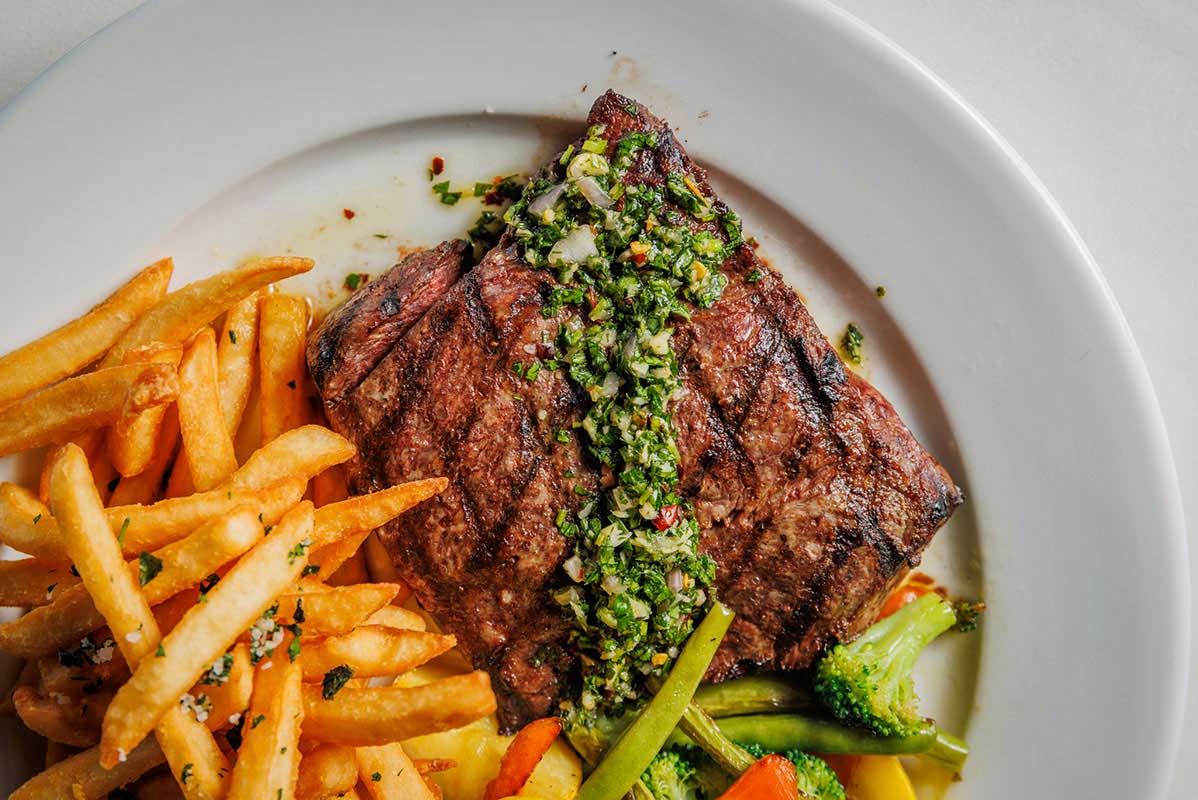 French fries and snacks on a plate