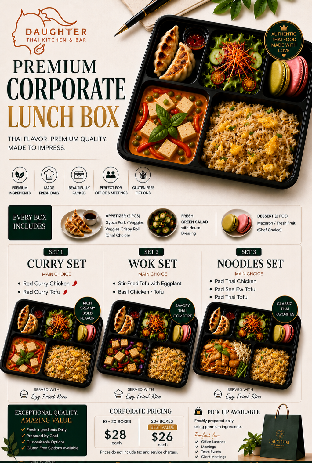 premium corporate lunch box