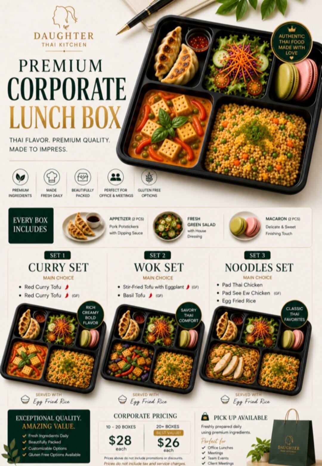 premium corporate lunch box