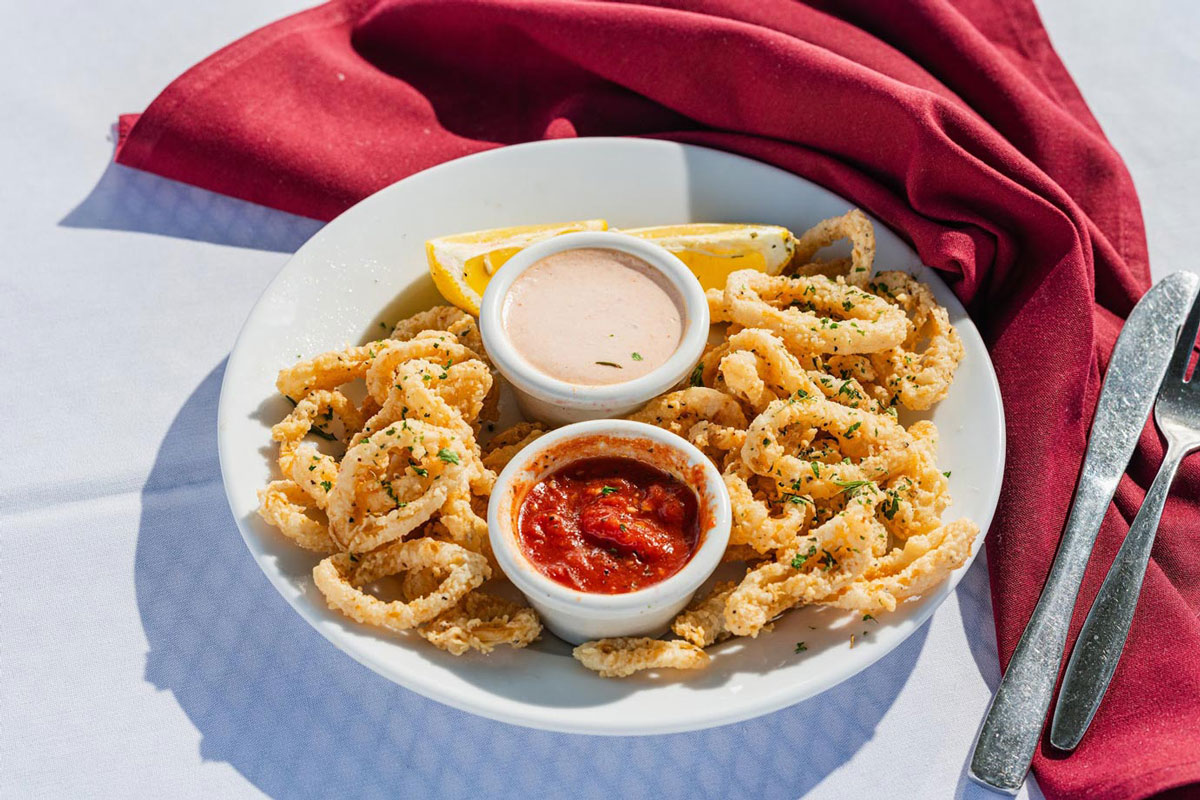 Calamari served