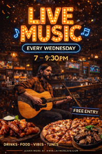 Live Music Every Wednesday 7pm - 9:30pm