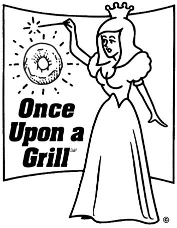 Once Upon a Grill logo scroll