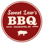 Sweet Lew's BBQ logo scroll