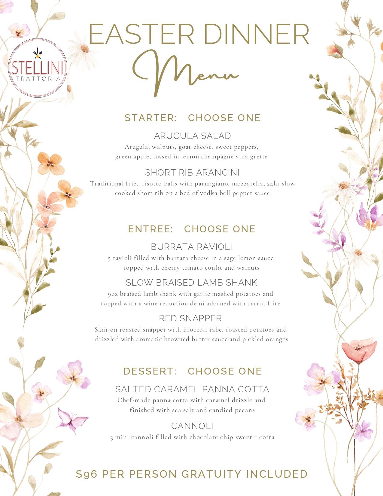 Easter Dinner page