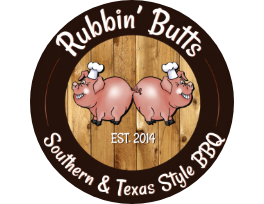 Rubbin' Butts BBQ logo top - Homepage