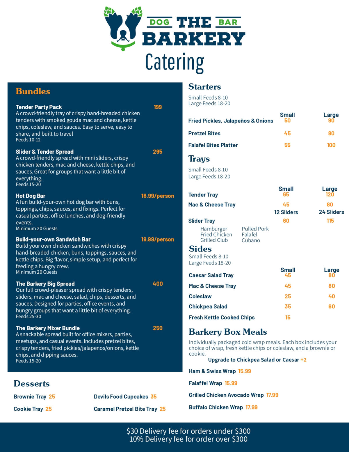 Catering Menu