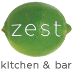 Zest Kitchen & Bar logo scroll