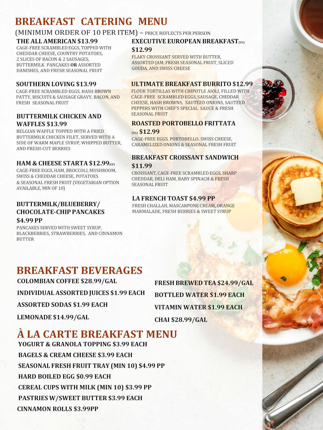 Corporate Catering Menu 2