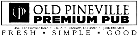 Old Pineville Premium Pub logo scroll