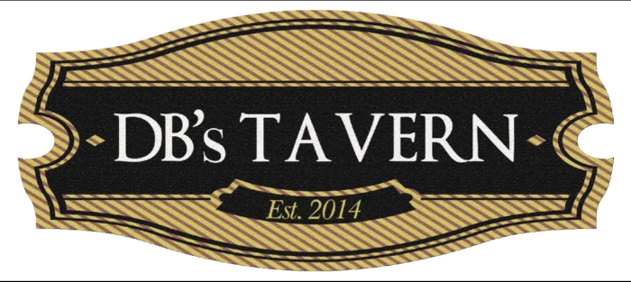 DB's Tavern logo scroll