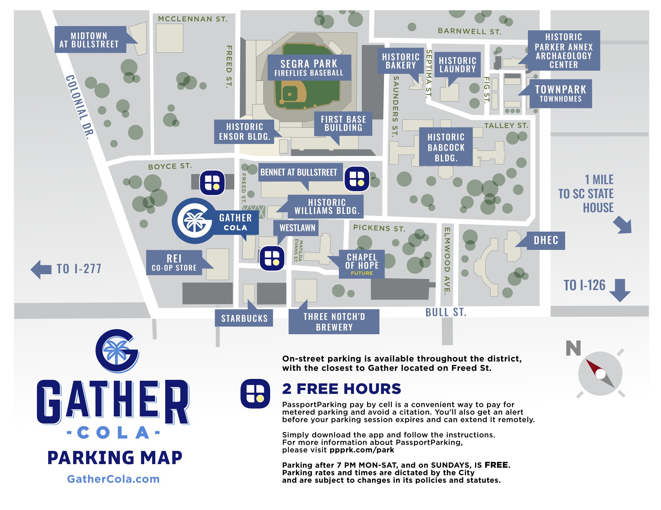 Gather cola parking map