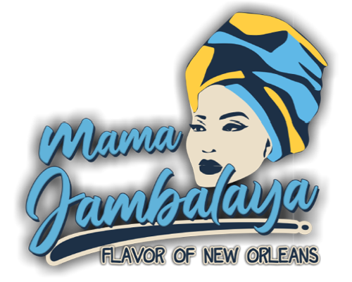 Mama Jambalaya logo scroll - Homepage