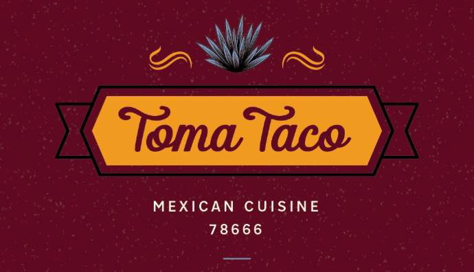 Toma Taco logo scroll