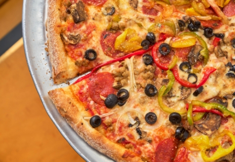 Brick oven pizza