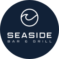The Seaside Bar and Grill logo scroll
