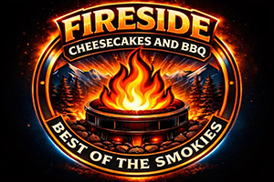 Fireside Cheesecakes & BBQ logo top - Homepage