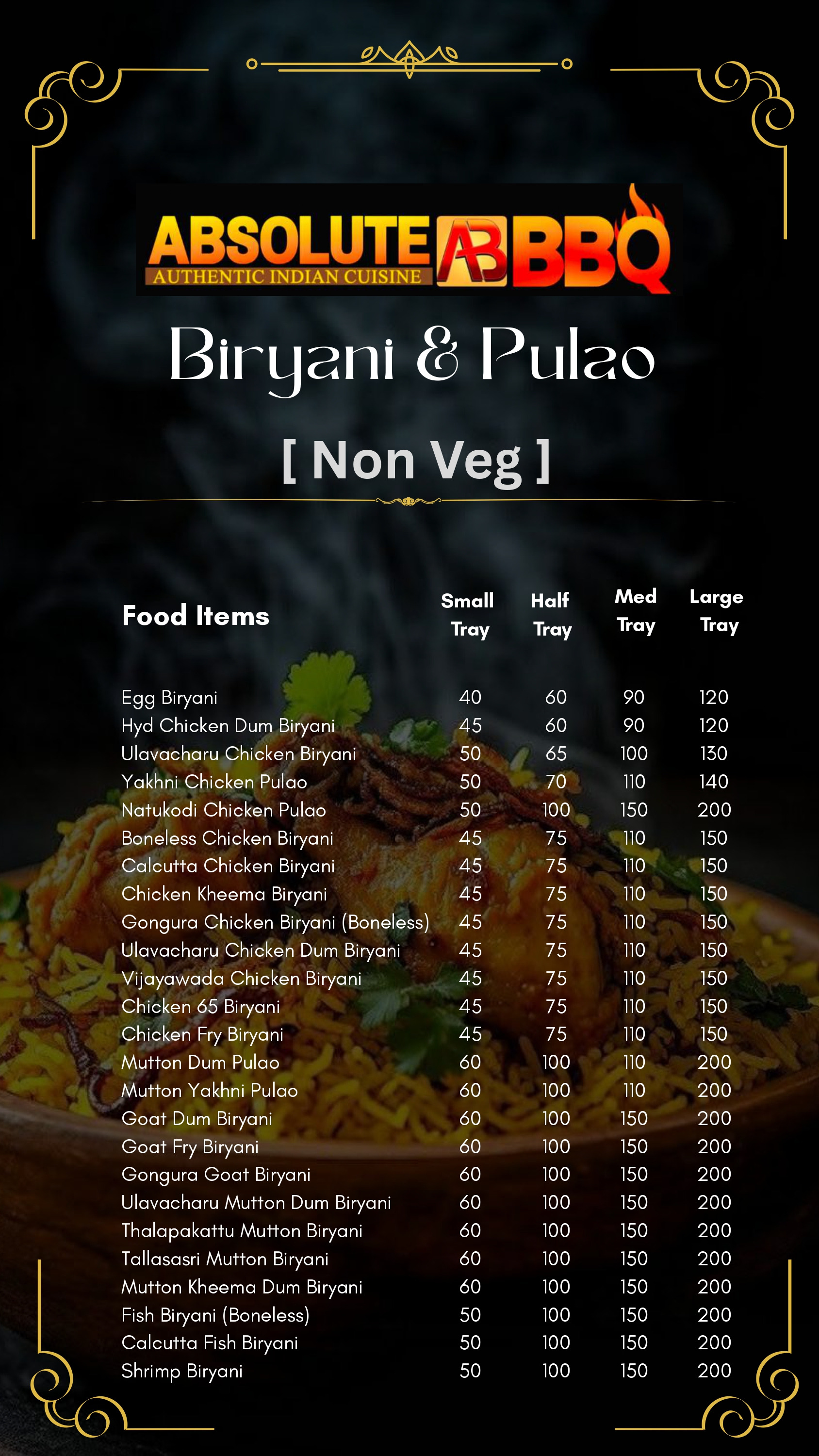 catering menu 25