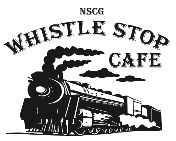Whistle Stop Cafe logo scroll