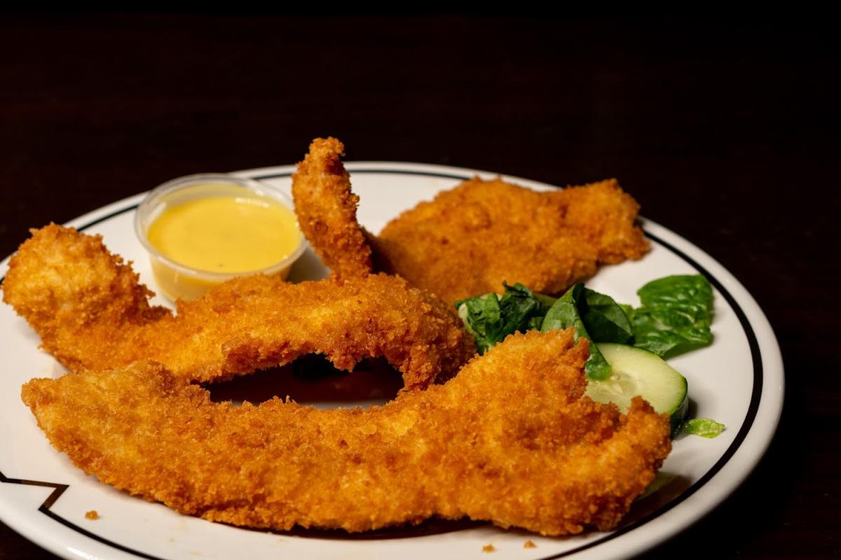 fried fish with a dip